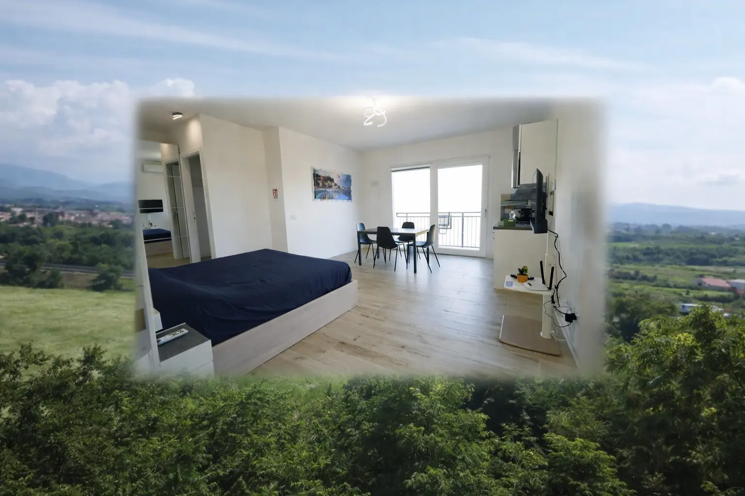 Appartamento del Relais La Terrazza a Bussolengo con vista panoramica